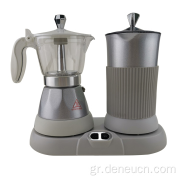 Espresso maker &amp; γάλα frother cappuccinoset